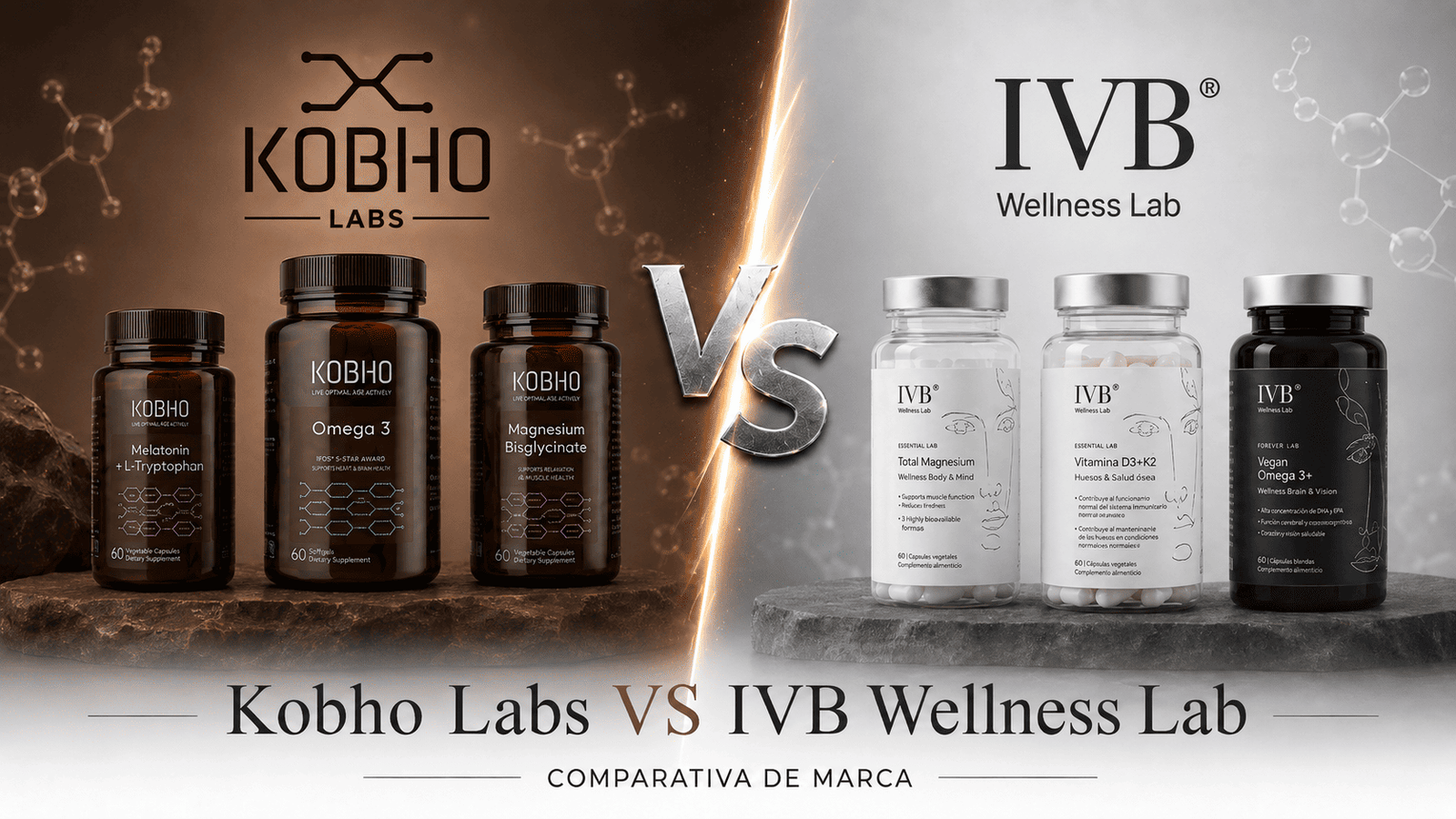 Kobho Labs vs IVB Wellness Lab comparativa de marcas
