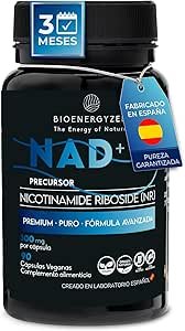 100% NAD PURO Alta Absorción 300mg pack 3 meses
