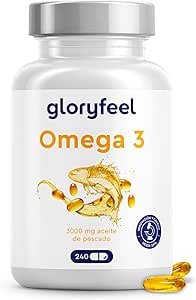 Omega 3 Gloryfeel 3000mg Alta Dosis 240 capsulas