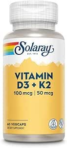 Solaray D3+K2 60 VegCap