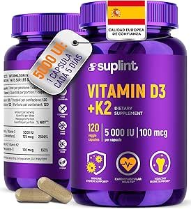 SUPLINT D3+K2 5000 UI 100ug 120 cápsulas